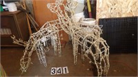 4 Lighted Reindeer Yard Decorations