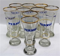 Set of 11 Pernod Advertising Glasses