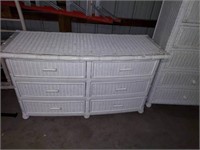 WICKER DRESSER