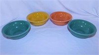 4 Fiesta salsa bowls: 2 meadow, 1 tangerine,