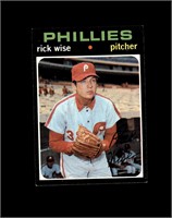 1971 Topps #598 Rick Wise EX to EX-MT+