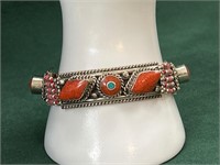 Tibetan silver beautiful adjustable bracelet