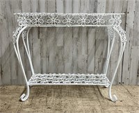Wrought Iron Outdoor Side Table