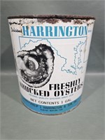 HARRINGTON BRAND 1 GALLON OYSTER CAN