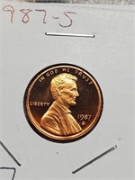 1987-S Proof Lincoln Penny