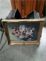 Small floral oil painting