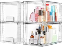 $31  Vtopmart 4 Pack Large Acrylic Storage Drawers