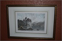 Old European "Castle Chillon" Framed Print