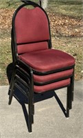 3 - Stacking Banquet Chairs
