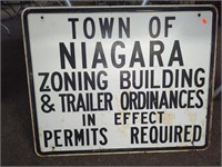 TOWN OF NIAGRA ZONING SIGN