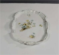 Vintage Hand Painted White and Gold Porcelain
