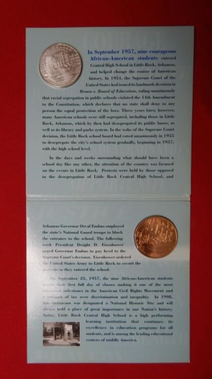 2007 Little Rock Commemorative Dollar & Medal