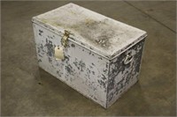 Metal Storage Box, Approx 30"x18"x18"