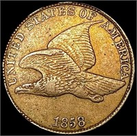 1858 Flying Eagle Cent NEARLY UNCIRCULATED