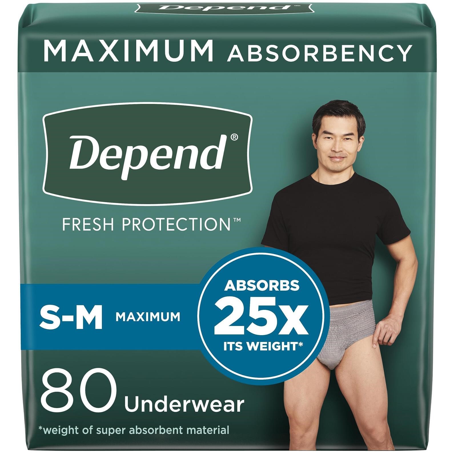 Depend Fresh Protection Adult Incontinence Underwe