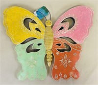 Butterfly Wall Decor Handcrafted in India w/Tag