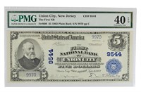 Union City NJ 1902 Plain Back $5