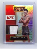 Max Holloway Fighter-Worn/Used Material Silver