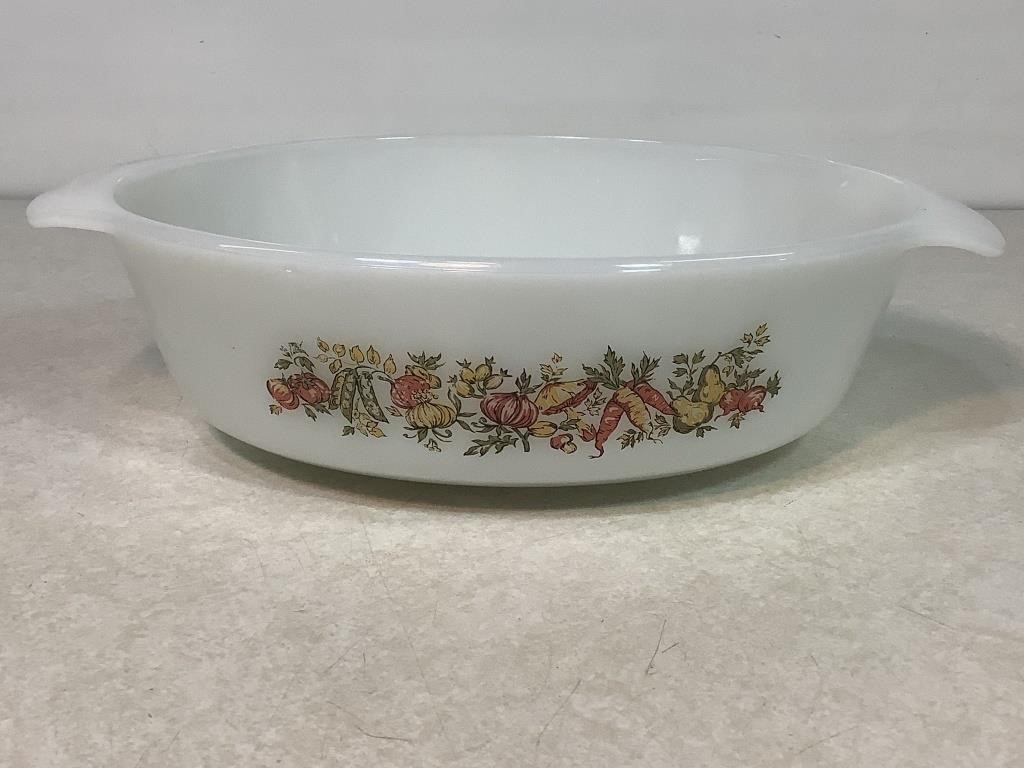 Vintage Fire King/Anchor Hocking Casserole, 11in W