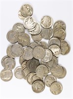 (50) NO DATE BUFFALO NICKELS