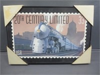 Train Stamp Framed Print