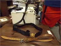 Vintage Military Belt & Childs Cowboy Belt