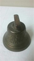 1878 Saignelegier Brass Bell With Original Dinger