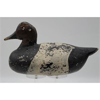A Nice Antique Wooden Duck Decoy With initials A.