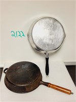 Cast Iron & Wagner Ware Aluminum Skillet