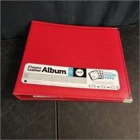 1 Red Leather Scrapbook Album, 12x12
