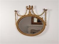 Small Decorative Oval Mirror