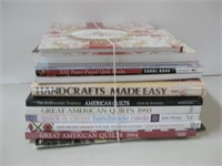 Ten Assorted Craft & Quilting Books Pictured