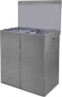 SortWise 145L Double Laundry Hamper With Lid,