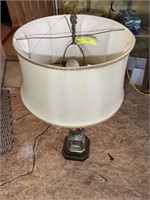 LARGE TABLE LAMP SIGNED R. RUTH. 38 IN TALL
