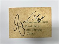 Autograph COA Harry Potter Letter