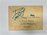 Autograph COA Harry Potter Letter