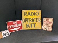 3 Assorted Signs