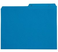 Grand & Toy Coloured File Folders, Blue 100/BX