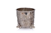 18th C NORWEGIAN SILVER BEAKER, 145g