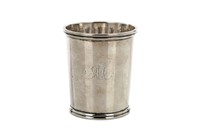 19th C AMERICAN SILVER JULEP CUP