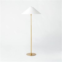 Floor Lamp Brass  Includes LED Light Bulb
