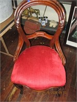 Antique Balloon Back Parlor Chair