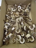 Collection of small to medium porcelain casters