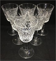 Set Of 6 Waterford Crystal Wine Glasses