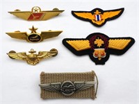 PILOTS PIN & PATCH LOT VARIOUS AIRLINES