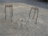 3 Metal Plant Stands