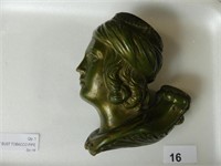 CERAMIC LADY BUST TOBACCO PIPE