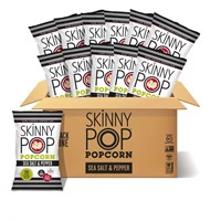 SkinnyPop Sea Salt & Pepper Popcorn, 12ct 4.4oz