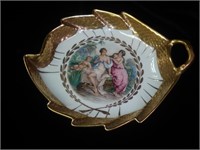 Stunning Royal Copenhagen leaf pickle serving dish