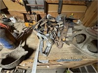 LOT OF MISC. TOOLS AND HARDWARE